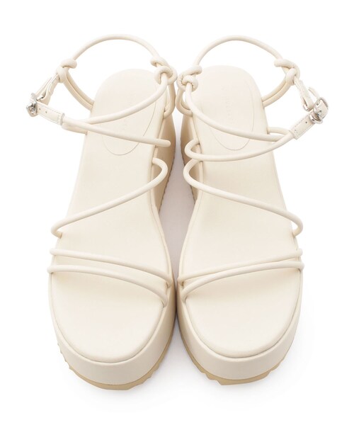 ESPERANZA（エスペランサ）の「◆【厚底／ストラップ／安定感】多重ストラップシャークソール厚底サンダル（サンダル・レディース・ブラック/オレンジ/グリーン/アイボリー・LL/S/M/L）」の14枚目の写真