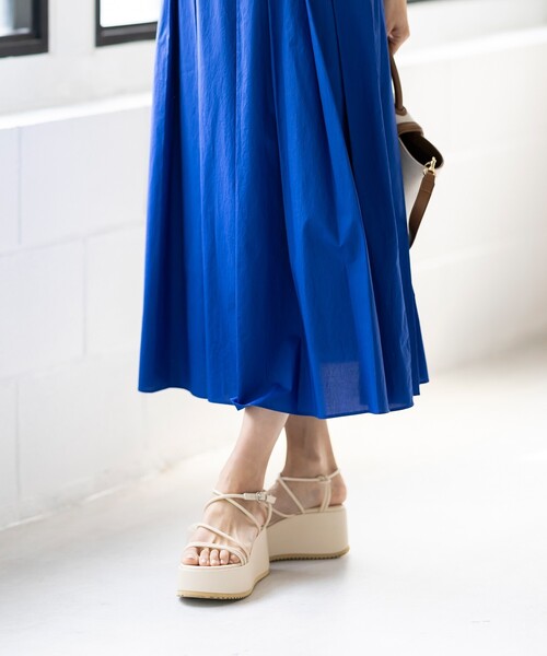 ESPERANZA（エスペランサ）の「◆【厚底／ストラップ／安定感】多重ストラップシャークソール厚底サンダル（サンダル・レディース・ブラック/オレンジ/グリーン/アイボリー・LL/S/M/L）」の19枚目の写真