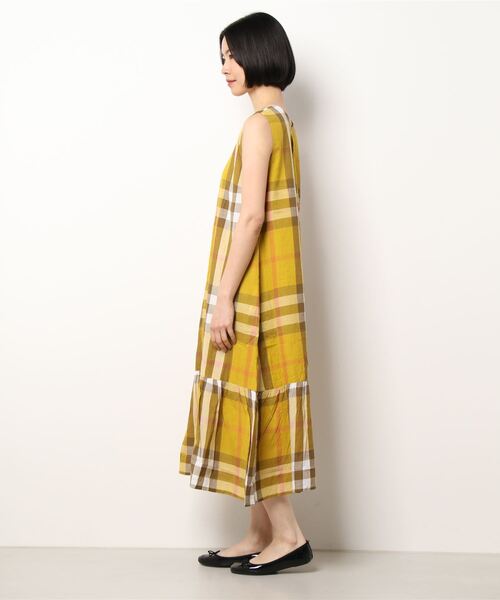 RODEO CROWNS WIDE BOWL（ロデオクラウンズワイドボウル）の「BIG CHECKマキシワンピース（ワンピース・レディース・イエロー系その他/ブラウン系その他/グリーン系その他・FREE）」の8枚目の写真