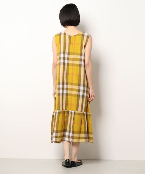 RODEO CROWNS WIDE BOWL（ロデオクラウンズワイドボウル）の「BIG CHECKマキシワンピース（ワンピース・レディース・イエロー系その他/ブラウン系その他/グリーン系その他・FREE）」の9枚目の写真