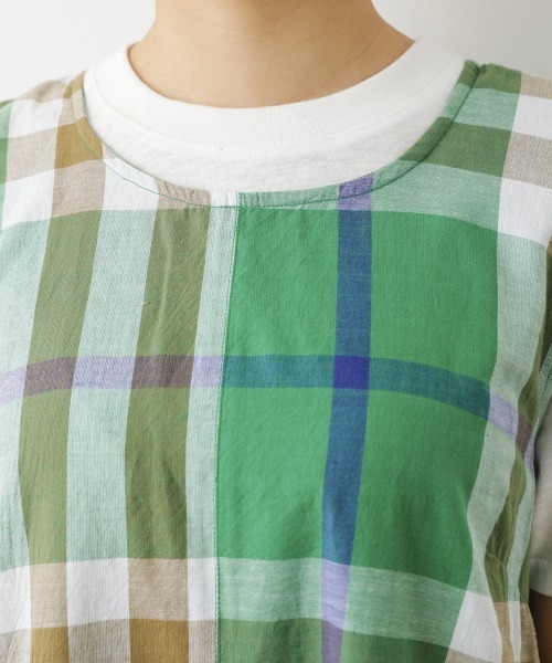 RODEO CROWNS WIDE BOWL（ロデオクラウンズワイドボウル）の「BIG CHECKマキシワンピース（ワンピース・レディース・イエロー系その他/ブラウン系その他/グリーン系その他・FREE）」の13枚目の写真