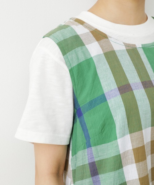 RODEO CROWNS WIDE BOWL（ロデオクラウンズワイドボウル）の「BIG CHECKマキシワンピース（ワンピース・レディース・イエロー系その他/ブラウン系その他/グリーン系その他・FREE）」の14枚目の写真