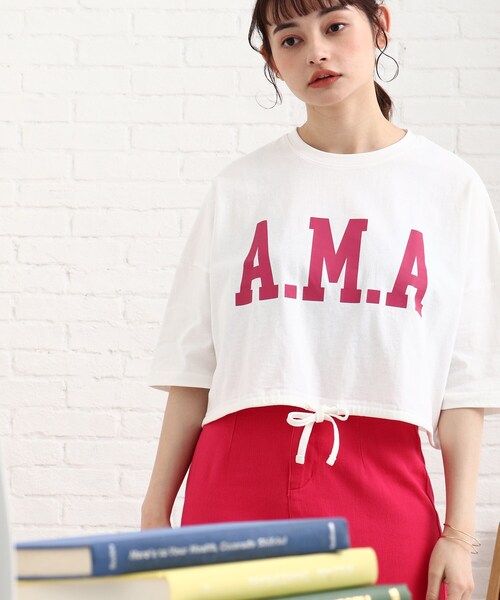 Cutie Blonde(キューティーブロンド)の「◆裾ギャザー短丈Tシャツ(Tシャツ/カットソー・レディース・ダークグリーン/オフホワイト/グレー系その他・00)」の11枚目の写真