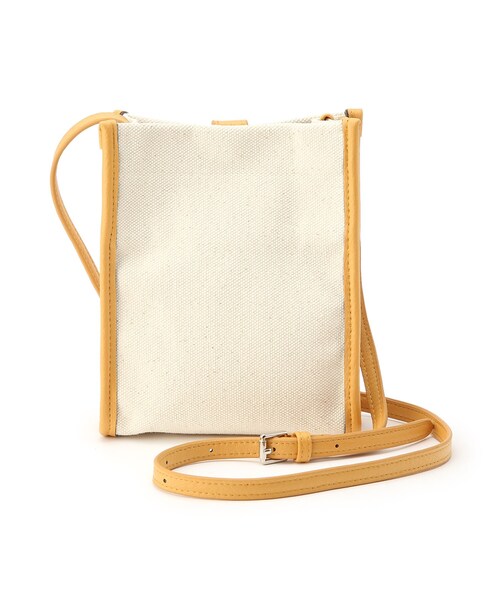 SHOO・LA・RUE（シューラルー）の「◆キャンバスショルダーバッグ（ショルダーバッグ・レディース・サンドベージュ/ダークグリーン/イエロー・00）」の13枚目の写真