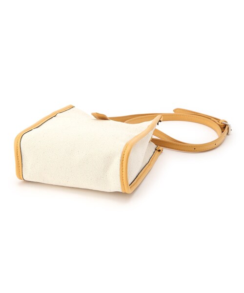 SHOO・LA・RUE（シューラルー）の「◆キャンバスショルダーバッグ（ショルダーバッグ・レディース・サンドベージュ/ダークグリーン/イエロー・00）」の4枚目の写真