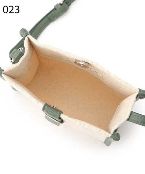 SHOO・LA・RUE（シューラルー）の「◆キャンバスショルダーバッグ（ショルダーバッグ・レディース・サンドベージュ/ダークグリーン/イエロー・00）」の11枚目の写真