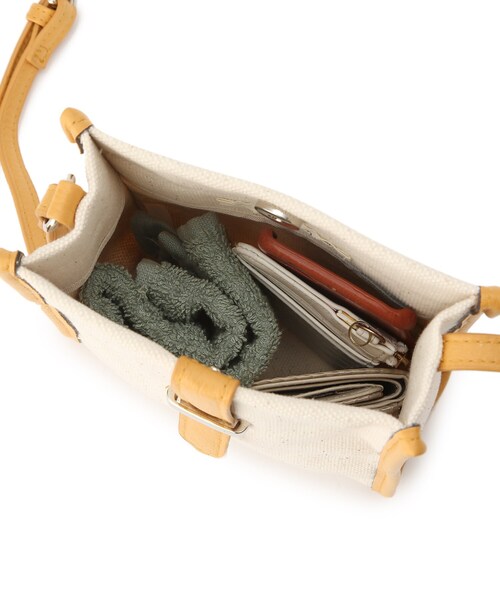 SHOO・LA・RUE（シューラルー）の「◆キャンバスショルダーバッグ（ショルダーバッグ・レディース・サンドベージュ/ダークグリーン/イエロー・00）」の16枚目の写真