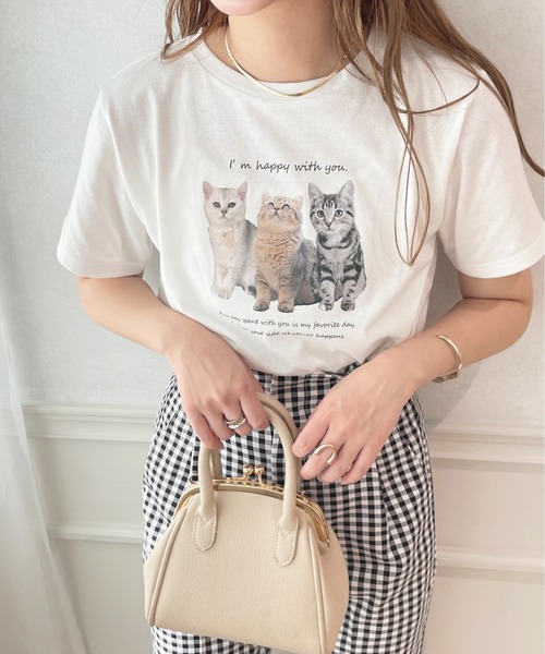 apres jour(アプレジュール)の「アソートキャットT【ZOZOTOWN限定アイテム】(Tシャツ/カットソー・レディース・ライトブルー/ピンク系その他/オフホワイト/ホワイト系その他/アイボリー/ライトピンク・X-LARGE/フリー)」の13枚目の写真