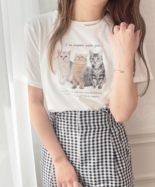 apres jour(アプレジュール)の「アソートキャットT【ZOZOTOWN限定アイテム】(Tシャツ/カットソー・レディース・ライトブルー/ピンク系その他/オフホワイト/ホワイト系その他/アイボリー/ライトピンク・X-LARGE/フリー)」の16枚目の写真