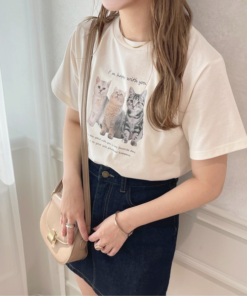 apres jour(アプレジュール)の「アソートキャットT【ZOZOTOWN限定アイテム】(Tシャツ/カットソー・レディース・ライトブルー/ピンク系その他/オフホワイト/ホワイト系その他/アイボリー/ライトピンク・X-LARGE/フリー)」の22枚目の写真