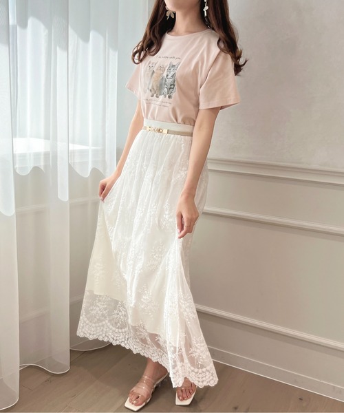 apres jour(アプレジュール)の「アソートキャットT【ZOZOTOWN限定アイテム】(Tシャツ/カットソー・レディース・ライトブルー/ピンク系その他/オフホワイト/ホワイト系その他/アイボリー/ライトピンク・X-LARGE/フリー)」の10枚目の写真