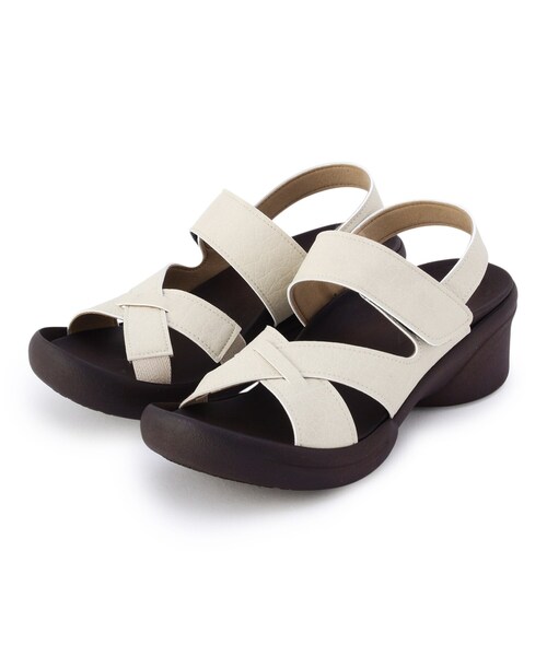 one'sterrace(ワンズテラス)の「Re:getA リゲッタ サンダル R2682(サンダル・レディース・ホワイト系/グレー系その他・01/03/02)」の1枚目の写真