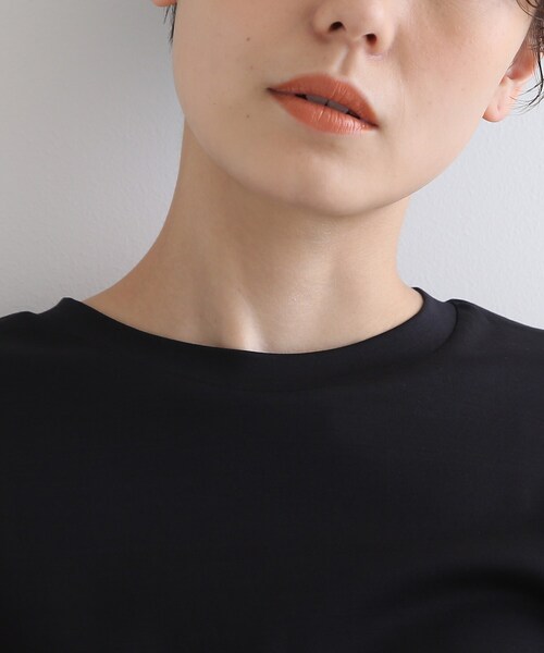 INDIVI(インディヴィ)の「◆【洗える】アシメシャツコンビTシャツ(Tシャツ/カットソー・レディース・ホワイト/ブラック/ネイビー/グリーン/ピンク系9・38/34/05/12/15 /13/19)」の10枚目の写真