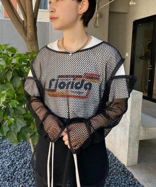 CIAOPANIC（チャオパニック）の「カジュアルダウンが叶う、ヴィンテージライクプリントTシャツ（Tシャツ/カットソー・レディース・ホワイト系その他/ホワイト系その他2/ホワイト系3・FREE）」の7枚目の写真