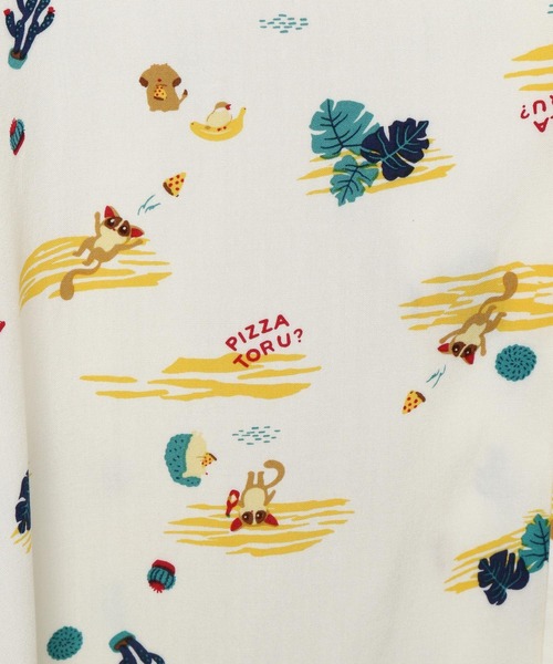niko and...(ニコアンド)の「【ピザトル】コラボカラフル総柄シャツ(シャツ/ブラウス・レディース・チャコール/クリーム/グリーン・MEDIUM/LARGE)」の18枚目の写真