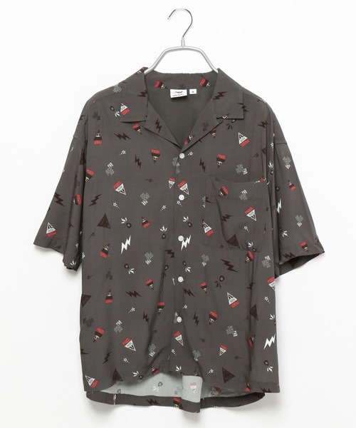 niko and...(ニコアンド)の「【ピザトル】コラボカラフル総柄シャツ(シャツ/ブラウス・レディース・チャコール/クリーム/グリーン・MEDIUM/LARGE)」の9枚目の写真