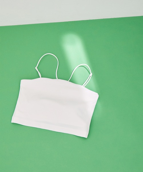 ADAM ET ROPE'（アダムエロペ）の「【セットアップ対応】チューブトップ（チューブトップ・レディース・ホワイト/ブラック/グリーン・FREE）」の2枚目の写真