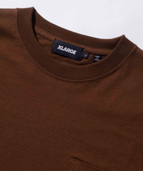 XLARGE(エクストララージ)の「OLD ENGLISH L/S POCKET TEE(Tシャツ/カットソー・メンズ・ブラウン/ブラック/ホワイト・M/XL/S/L)」の6枚目の写真
