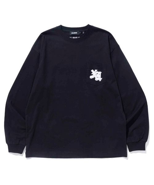XLARGE(エクストララージ)の「OLD ENGLISH L/S POCKET TEE(Tシャツ/カットソー・メンズ・ブラウン/ブラック/ホワイト・M/XL/S/L)」の15枚目の写真