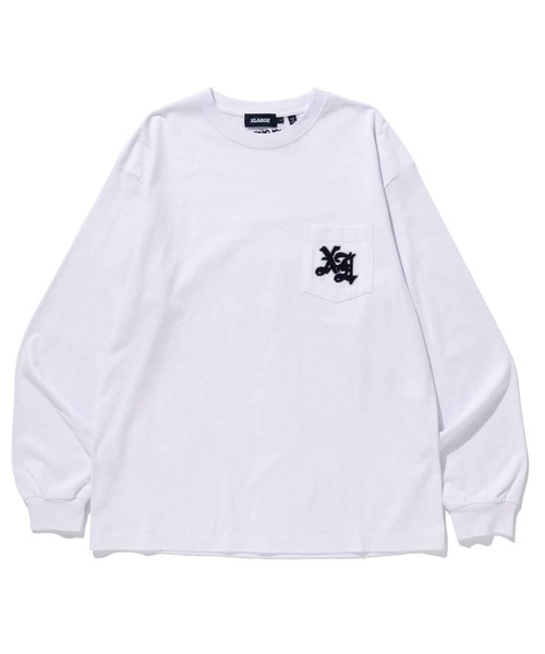 XLARGE(エクストララージ)の「OLD ENGLISH L/S POCKET TEE(Tシャツ/カットソー・メンズ・ブラウン/ブラック/ホワイト・M/XL/S/L)」の16枚目の写真