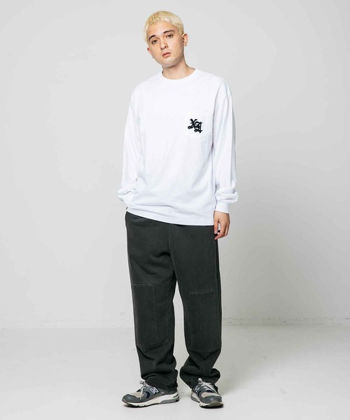 XLARGE(エクストララージ)の「OLD ENGLISH L/S POCKET TEE(Tシャツ/カットソー・メンズ・ブラウン/ブラック/ホワイト・M/XL/S/L)」の14枚目の写真