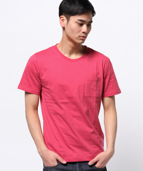 UNION STATION（ユニオンステーション）の「Uネックポケット無地Tシャツ（Tシャツ/カットソー・メンズ・ホワイト/ブラック/トップグレー/ブルー/レッド・LL/MEDIUM/LARGE）」の5枚目の写真