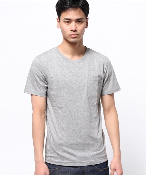 UNION STATION（ユニオンステーション）の「Uネックポケット無地Tシャツ（Tシャツ/カットソー・メンズ・ホワイト/ブラック/トップグレー/ブルー/レッド・LL/MEDIUM/LARGE）」の10枚目の写真