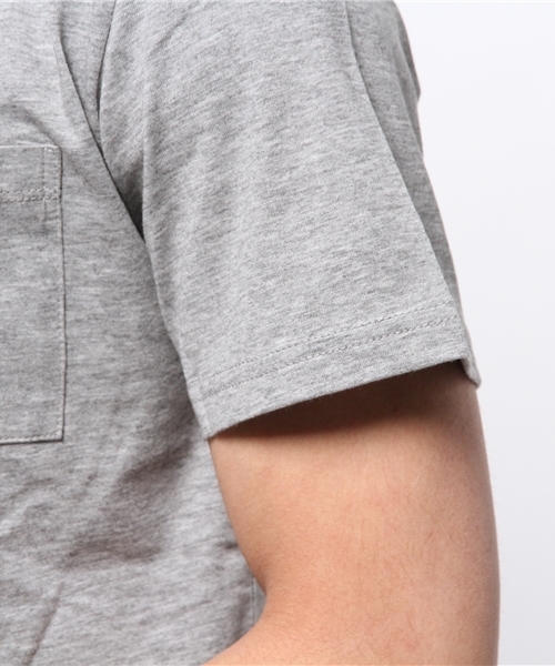 UNION STATION（ユニオンステーション）の「Uネックポケット無地Tシャツ（Tシャツ/カットソー・メンズ・ホワイト/ブラック/トップグレー/ブルー/レッド・LL/MEDIUM/LARGE）」の7枚目の写真