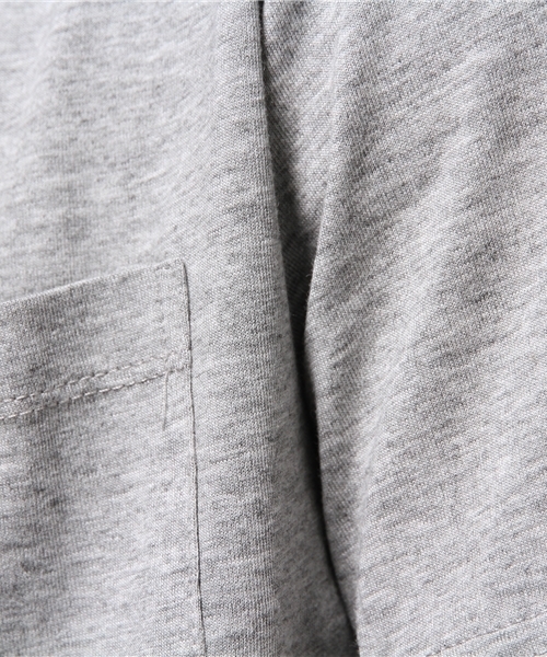 UNION STATION（ユニオンステーション）の「Uネックポケット無地Tシャツ（Tシャツ/カットソー・メンズ・ホワイト/ブラック/トップグレー/ブルー/レッド・LL/MEDIUM/LARGE）」の9枚目の写真