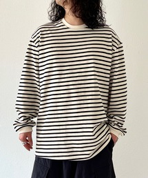 natto | 【ユニセックスアイテム】loose silhouette border long sleeve tee / ルーズシルエットボーダーロングスリーブ(Tシャツ/カットソー)