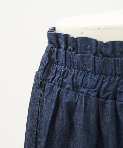 AS KNOW AS PINKY（アズノゥアズピンキー）の「デニムティアードスカート（デニムスカート・レディース・サックスブルー/ネイビー・FREE）」の9枚目の写真