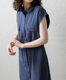 mystic | [mline] ノースリロングシャツワンピース(シャツワンピース)