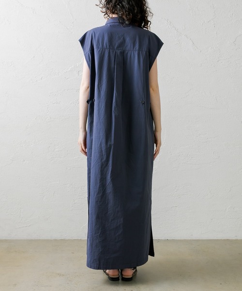 mystic（ミスティック）の「[mline] ノースリロングシャツワンピース（シャツワンピース・レディース・ベージュ/ネイビー・FREE）」の17枚目の写真