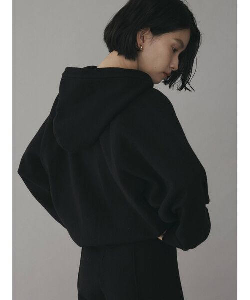 COTORICA（コトリカ）の「【THE DAYZ TOKYO】ショートニットパーカー【セットアップ対応】（パーカー・レディース・ブラック/ブラウン/ピンク・FREE）」の4枚目の写真