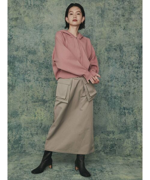 COTORICA（コトリカ）の「【THE DAYZ TOKYO】ショートニットパーカー【セットアップ対応】（パーカー・レディース・ブラック/ブラウン/ピンク・FREE）」の22枚目の写真