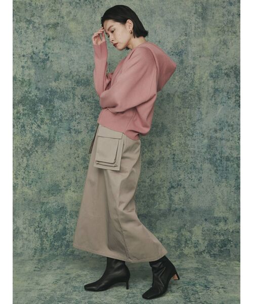 COTORICA（コトリカ）の「【THE DAYZ TOKYO】ショートニットパーカー【セットアップ対応】（パーカー・レディース・ブラック/ブラウン/ピンク・FREE）」の10枚目の写真