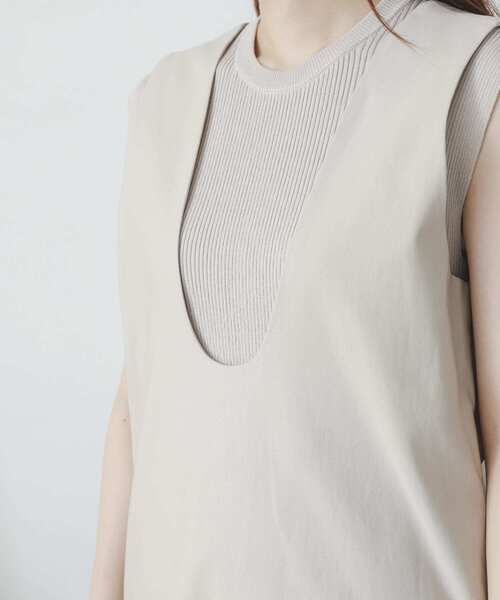 SENSE OF PLACE by URBAN RESEARCH（センスオブプレイスバイアーバンリサーチ）の「『One-C/低身長向けサイズ展開あり』2WAYストレッチジャンパースカート（ジャンパースカート・レディース・ブラック/ブルー/ライトベージュ・SHORT/ONE）」の6枚目の写真