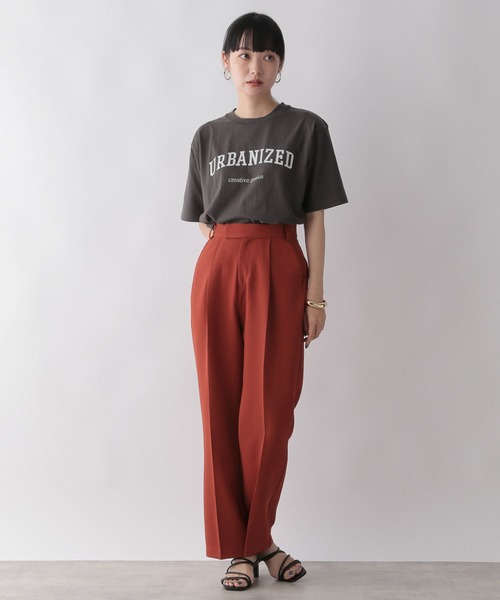 LOWRYS FARM(ローリーズファーム)の「カコウカレッジプリントTシャツ 352412(Tシャツ/カットソー・レディース・ホワイト/グレー/ピンク/アイボリー・FREE)」の20枚目の写真