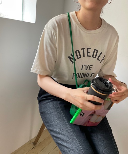 LOWRYS FARM(ローリーズファーム)の「カコウカレッジプリントTシャツ 352412(Tシャツ/カットソー・レディース・ホワイト/グレー/ピンク/アイボリー・FREE)」の11枚目の写真