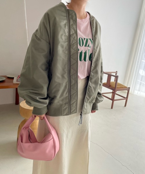 LOWRYS FARM(ローリーズファーム)の「カコウカレッジプリントTシャツ 352412(Tシャツ/カットソー・レディース・ホワイト/グレー/ピンク/アイボリー・FREE)」の6枚目の写真