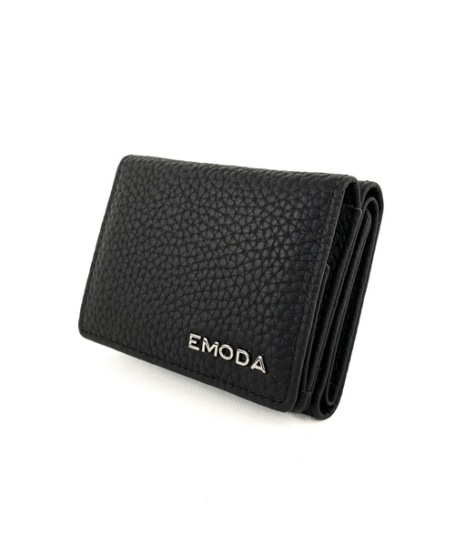 EMODAちゃん  黒の三つ折り財布 ゴールド金具 EMODAちゃん 様 専用 黒の三つ折り財布 ゴールド金具