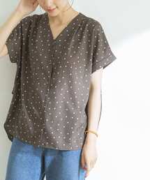 エアリーVネック半袖シャツ-1