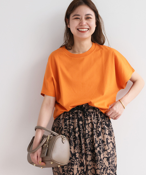 JOURNAL STANDARD relume(ジャーナルスタンダード レリューム)の「汗染み防止ドルマンTEE(Tシャツ/カットソー・レディース・オレンジ/ブラウン/ブラック/ホワイト/チャコールグレー・FREE)」の18枚目の写真