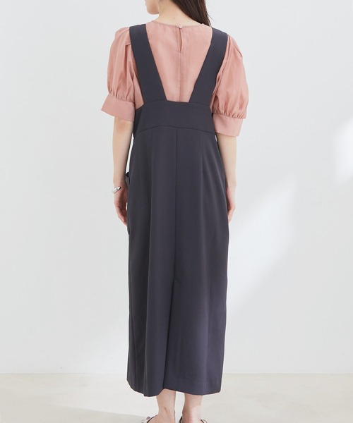 vis-`a-vis（ビサビ）の「【WEB限定】【SET】シアーブラウス＆ジャンスカセット（ジャンパースカート・レディース・チャコールグレー/ダークブラウン・FREE）」の17枚目の写真