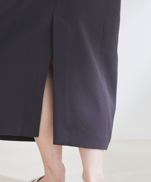 vis-`a-vis（ビサビ）の「【WEB限定】【SET】シアーブラウス＆ジャンスカセット（ジャンパースカート・レディース・チャコールグレー/ダークブラウン・FREE）」の4枚目の写真