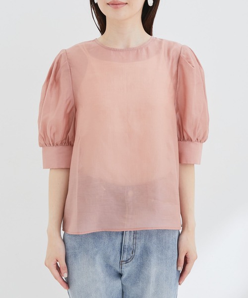 vis-`a-vis（ビサビ）の「【WEB限定】【SET】シアーブラウス＆ジャンスカセット（ジャンパースカート・レディース・チャコールグレー/ダークブラウン・FREE）」の18枚目の写真