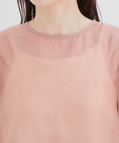 vis-`a-vis（ビサビ）の「【WEB限定】【SET】シアーブラウス＆ジャンスカセット（ジャンパースカート・レディース・チャコールグレー/ダークブラウン・FREE）」の15枚目の写真