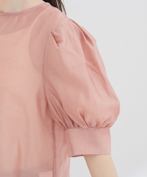 vis-`a-vis（ビサビ）の「【WEB限定】【SET】シアーブラウス＆ジャンスカセット（ジャンパースカート・レディース・チャコールグレー/ダークブラウン・FREE）」の9枚目の写真