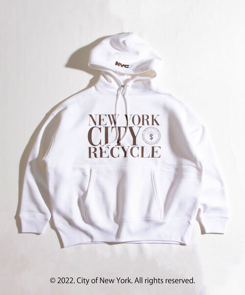 GOOD ROCK SPEED(グッドロックスピード)の「【GOOD ROCK SPEED/グッドロックスピード】NYC ワイドパーカーフーディ ロゴ P/O(パーカー・メンズ・ホワイト/アッシュグレー・M/L)」の10枚目の写真