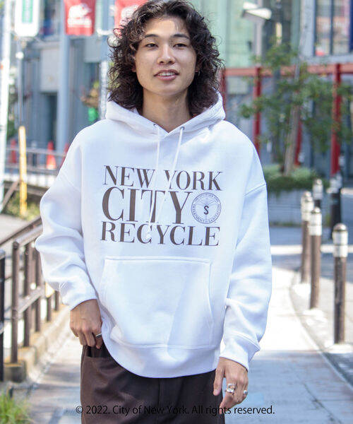 GOOD ROCK SPEED(グッドロックスピード)の「【GOOD ROCK SPEED/グッドロックスピード】NYC ワイドパーカーフーディ ロゴ P/O(パーカー・メンズ・ホワイト/アッシュグレー・M/L)」の13枚目の写真